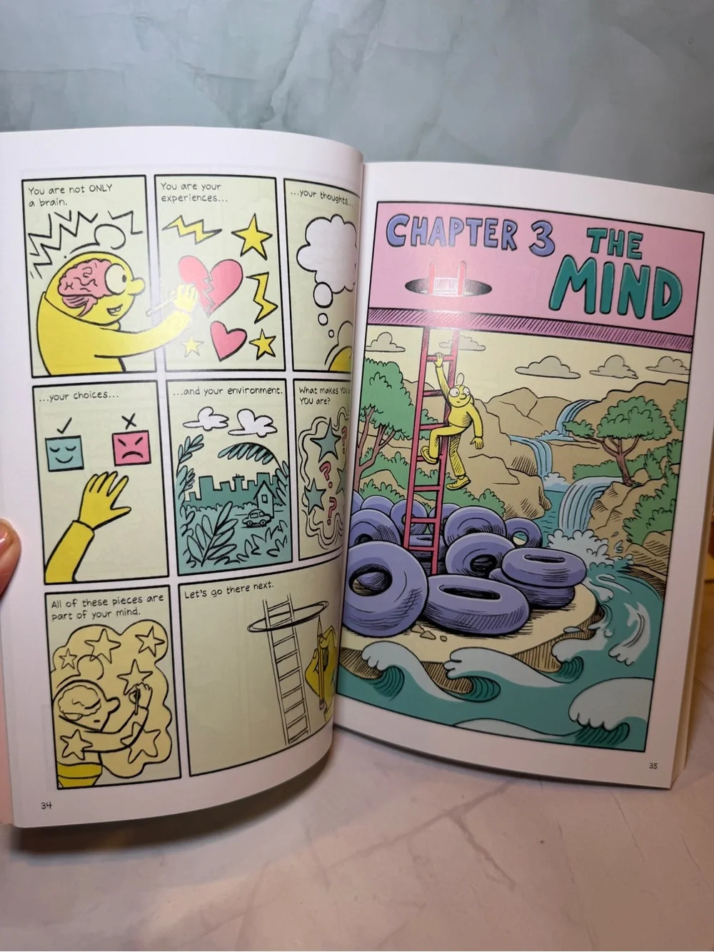 Here I Am, I Am Me Illustrated Guide to Mental Health - Pale Green